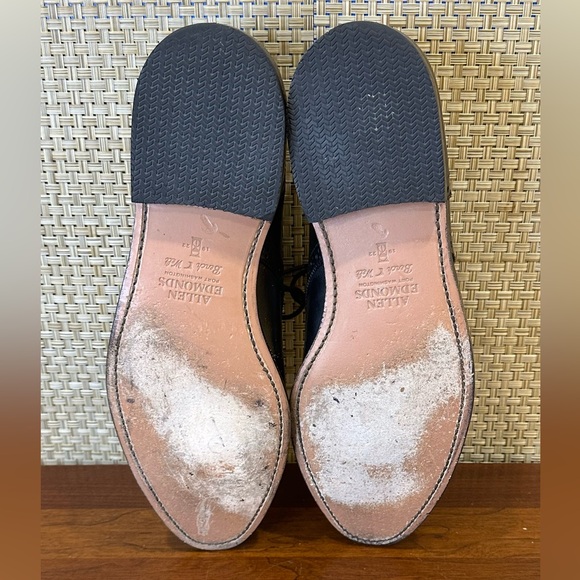 ?2xHP?2023 Allen Edmonds Black Leather Lexington Cap-Toe Derby 11.5